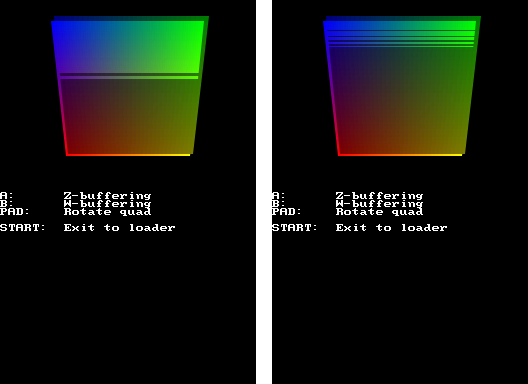 Depth buffering modes