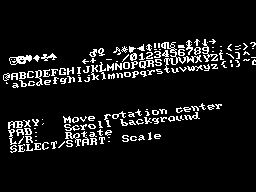 Console in affine background