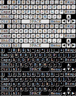 Custom keyboard graphics template