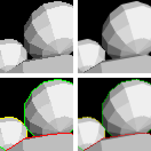 Antialiasing and edge marking