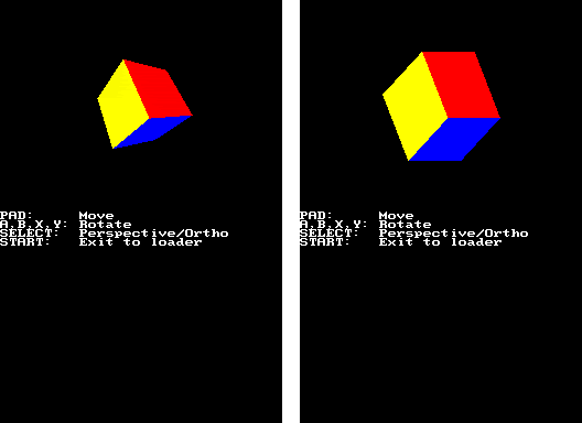 Orthogonal vs perspective projections