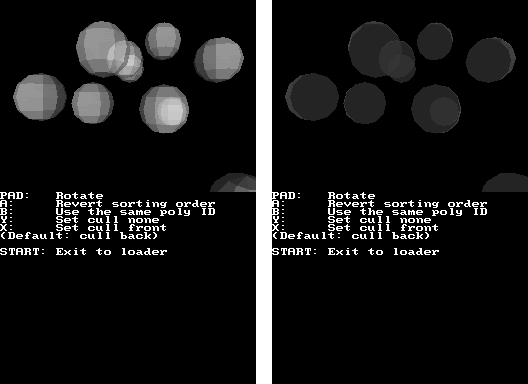 Translucent objects with back and front culling